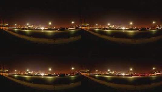 城市里的夜灯高清在线视频素材下载
