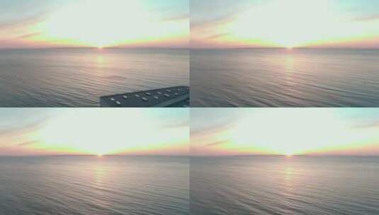 海岸上令人惊叹的日落高清在线视频素材下载
