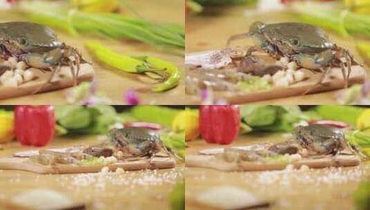 【镜头合集】海鲜粥原材料  (1)高清在线视频素材下载