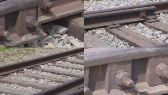 【镜头合集】铺设铁路铁轨检修老铁路回忆高清在线视频素材下载