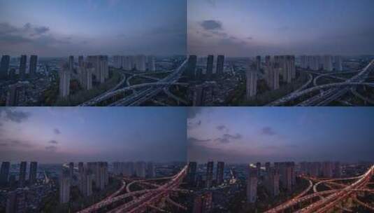 仙女桥日转夜延时摄影高清在线视频素材下载