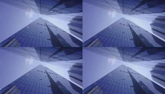 城市高楼大厦-金融商务中心青岛上海高清在线视频素材下载