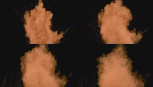 4K彩色粉尘粒子爆炸喷射飞溅带Alpha (2)高清在线视频素材下载