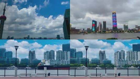 上海黄浦江延时摄影高清在线视频素材下载
