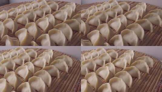 包饺子煮饺子团圆过节高清在线视频素材下载