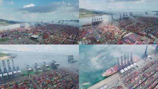 港口码头高清在线视频素材下载