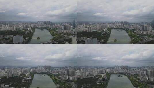 广西南宁城市宣传片地标建筑航拍高清在线视频素材下载