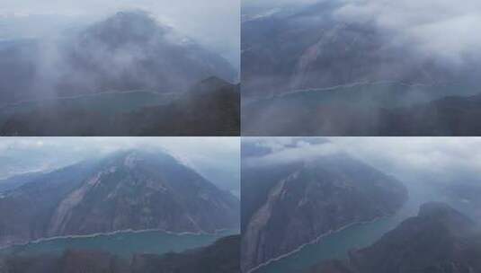 4K三峡之巅云雾高清在线视频素材下载