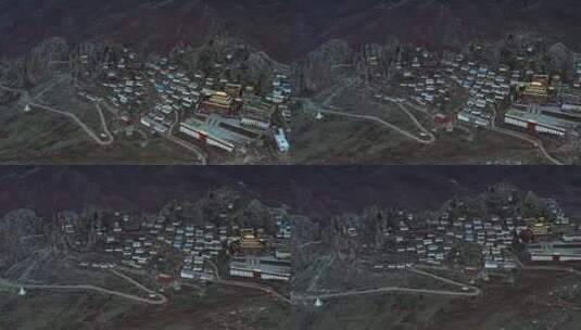 西藏丁青县孜珠寺高清在线视频素材下载