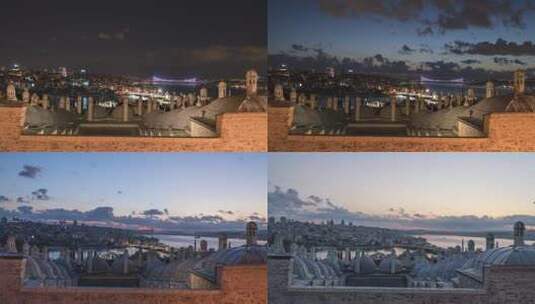 城市延时夜景高清在线视频素材下载