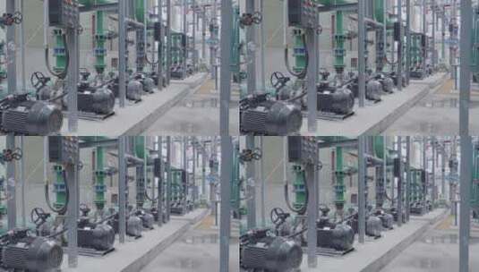 化工厂机械设备工厂高清在线视频素材下载