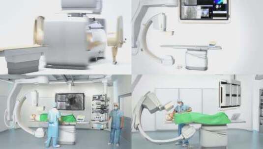 CT核磁共振医疗设备三维动画视频素材高清在线视频素材下载