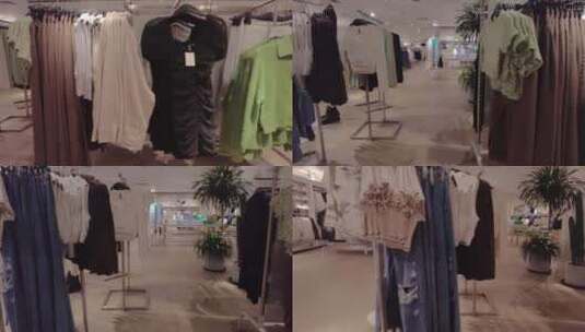 服装店铺大厅高清在线视频素材下载