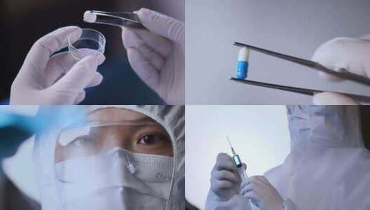 医药药物研发实验室科研实验生物科技细胞高清在线视频素材下载