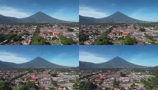 DJI air2s无人机最近在安提瓜危地高清在线视频素材下载
