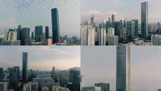 深圳南山海岸城SCC深长城中心航拍高清在线视频素材下载