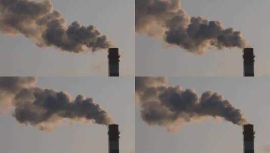 空气污染 烟雾 工业排放高清在线视频素材下载