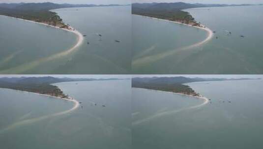 泰国姚岛莱姆哈德海滩鸟瞰图高清在线视频素材下载
