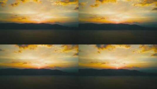洱海日出-太阳升起高清在线视频素材下载