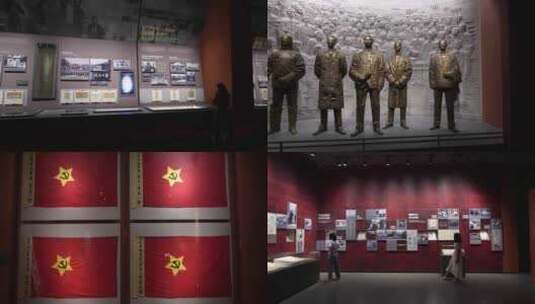 中国近代史博物馆中共革命发展陈列馆高清在线视频素材下载