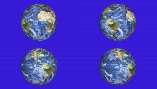 地球行星纹理球体地球动画和地球照明背景。高清在线视频素材下载