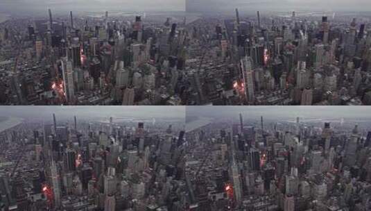 美国纽约曼哈顿时代广场高清4K航拍繁华城市高清在线视频素材下载