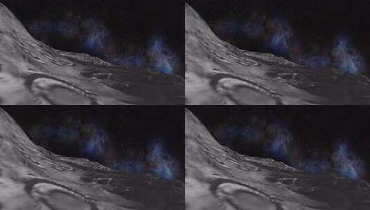 飞越月球表面，4K高清在线视频素材下载