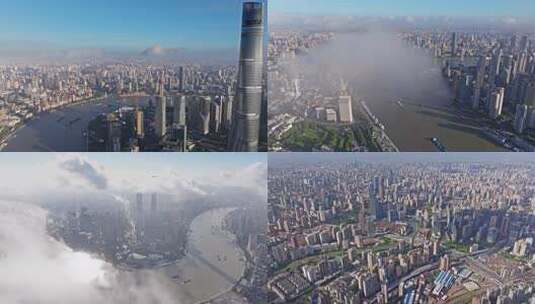 上海空镜  苏州河空镜高清在线视频素材下载