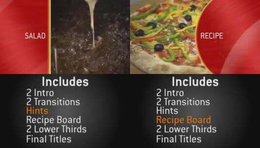 时尚动感餐厅厨房宣传片片场AE模板高清AE视频素材下载