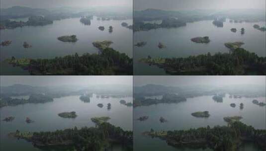 4K高清实拍唯美风景湖泊岛屿高清在线视频素材下载