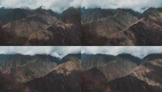 云南香格里拉尼西藏族山区云海延时视频高清在线视频素材下载