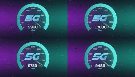 高速5g速度测试网络技术10gbps速度高清在线视频素材下载