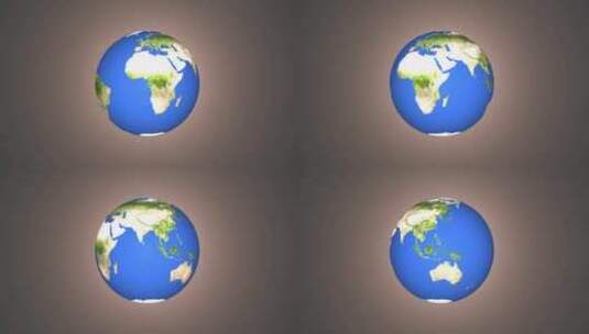 旋转的地球行星，地球行星自转自己的轴，旋高清在线视频素材下载