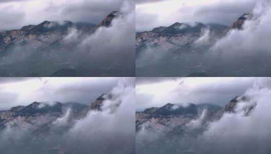 雨后泰山 云雾缭绕高清在线视频素材下载