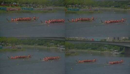 龙舟比赛队伍龙舟端午节高清在线视频素材下载
