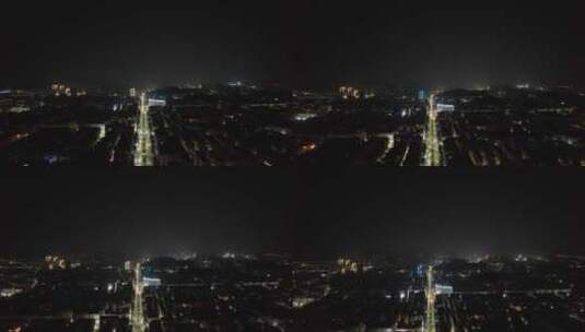 广东阳江夜景航拍高清在线视频素材下载