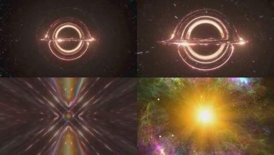 黑洞镜头快速穿梭到超级星球高清在线视频素材下载