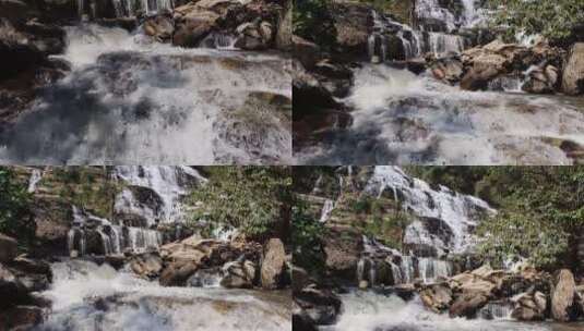 山脉湍急的水流高清在线视频素材下载