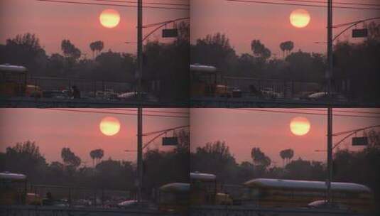 日落的美景高清在线视频素材下载