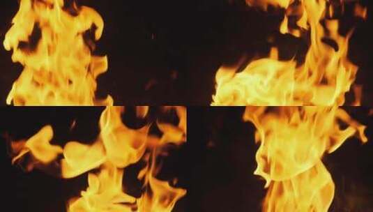 大自然的篝火火焰高清在线视频素材下载