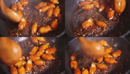 厨师烹调糖醋料汁 (1)高清在线视频素材下载
