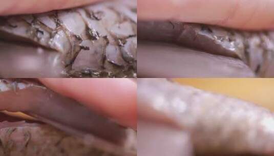 厨师刀工片生鱼片高清在线视频素材下载