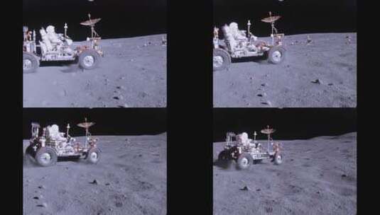 月球上的月球车高清在线视频素材下载