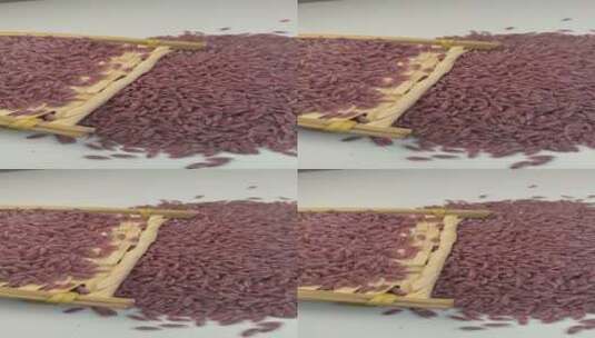4K五谷杂粮优质紫薯米高清在线视频素材下载