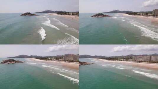 惠东狮子岛冲浪爱好者高清在线视频素材下载