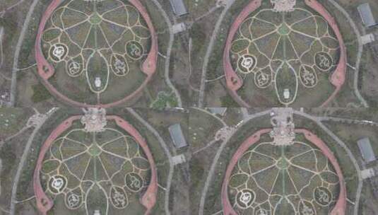 上海浦江郊野公园4K航拍原素材高清在线视频素材下载