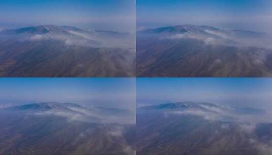 清晨山间云雾流动航拍延时4K高清在线视频素材下载