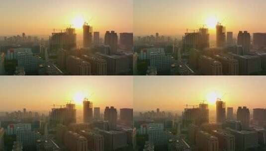 建设中的城市-上海新江湾城高清在线视频素材下载