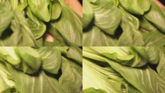 维生素青菜叶子油菜高清在线视频素材下载