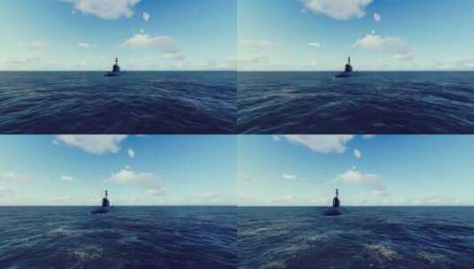 潜艇 潜水艇 核潜艇 军事 海上高清在线视频素材下载